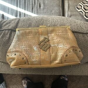 Rocawear Metallic Gold Clutch